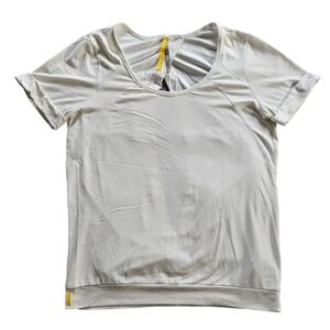 Lolë women's T-shirt open back top sz S small EUC